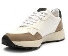 TENIS BRANCO COURO/ DETALHE NOBUCK ANACAPRI