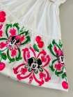 VESTIDO DE ALCA COM PATCH OFF WHITE BARRADO MINNIE ANIME