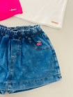 SHORTS SAIA JEANS COM LASER 10 POAS CEREJAS ANIME